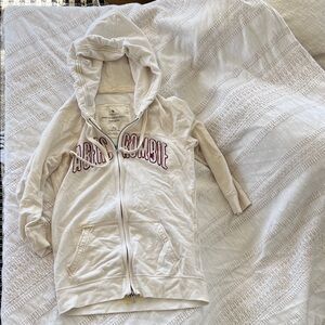 Abercrombie Cream Zip Hoodie